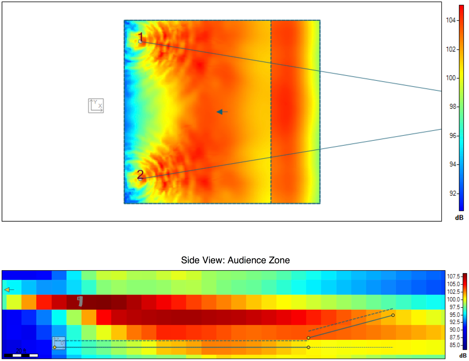 Acoustic heatmap